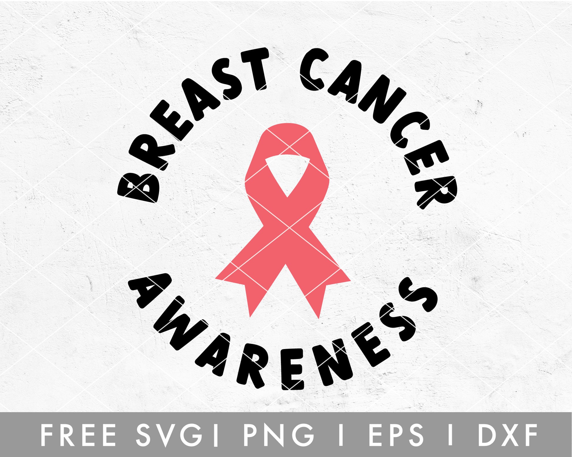 FREE Breast Cancer Awareness SVG Cut File for Cricut, Cameo Silhouette