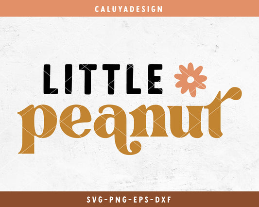 Little Peanut SVG Cut File for Cricut, Cameo Silhouette | Boho Baby SVG