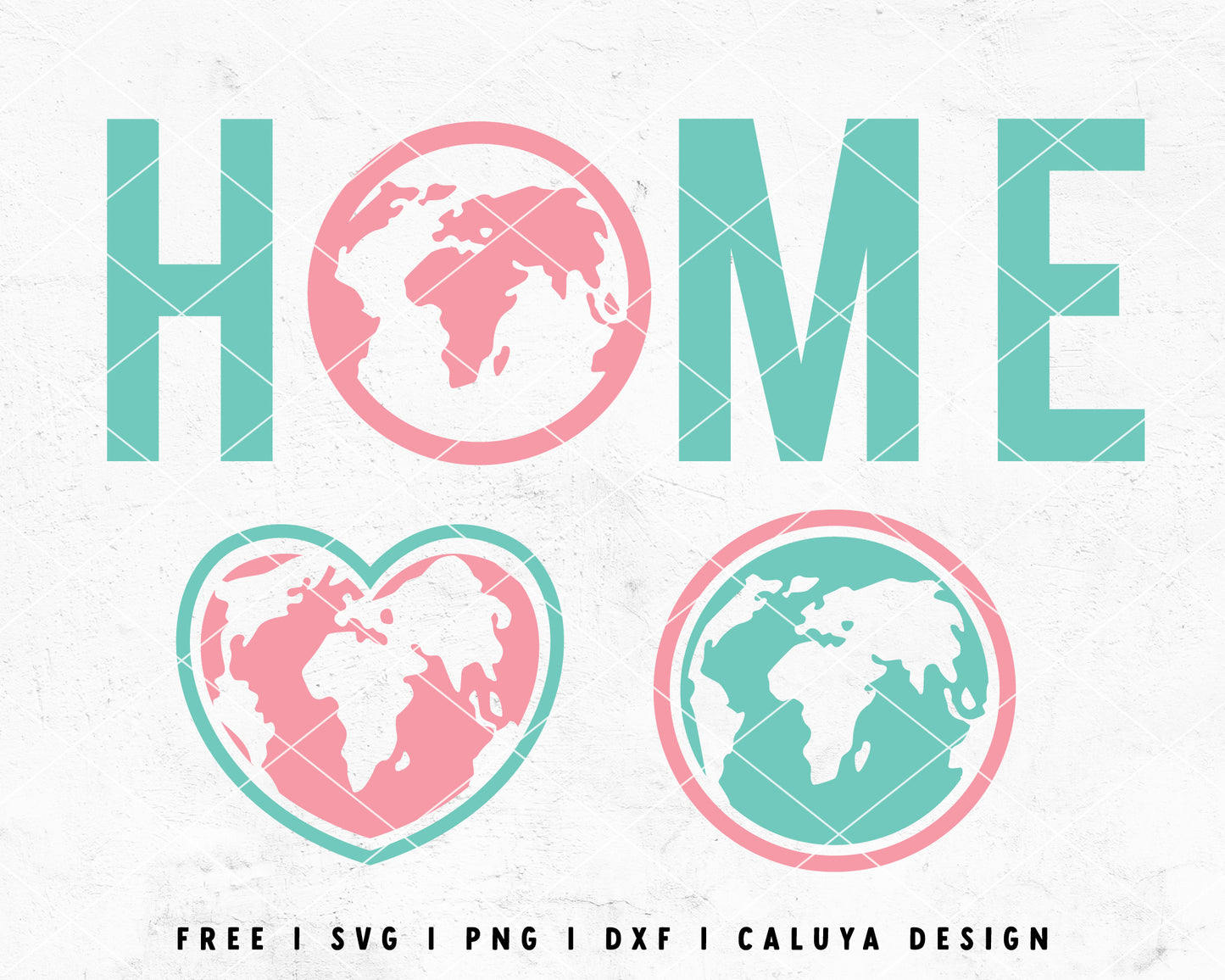 FREE Earth Day SVG | Home Earth SVG Cut File for Cricut, Cameo Silhouette | Free SVG Cut File
