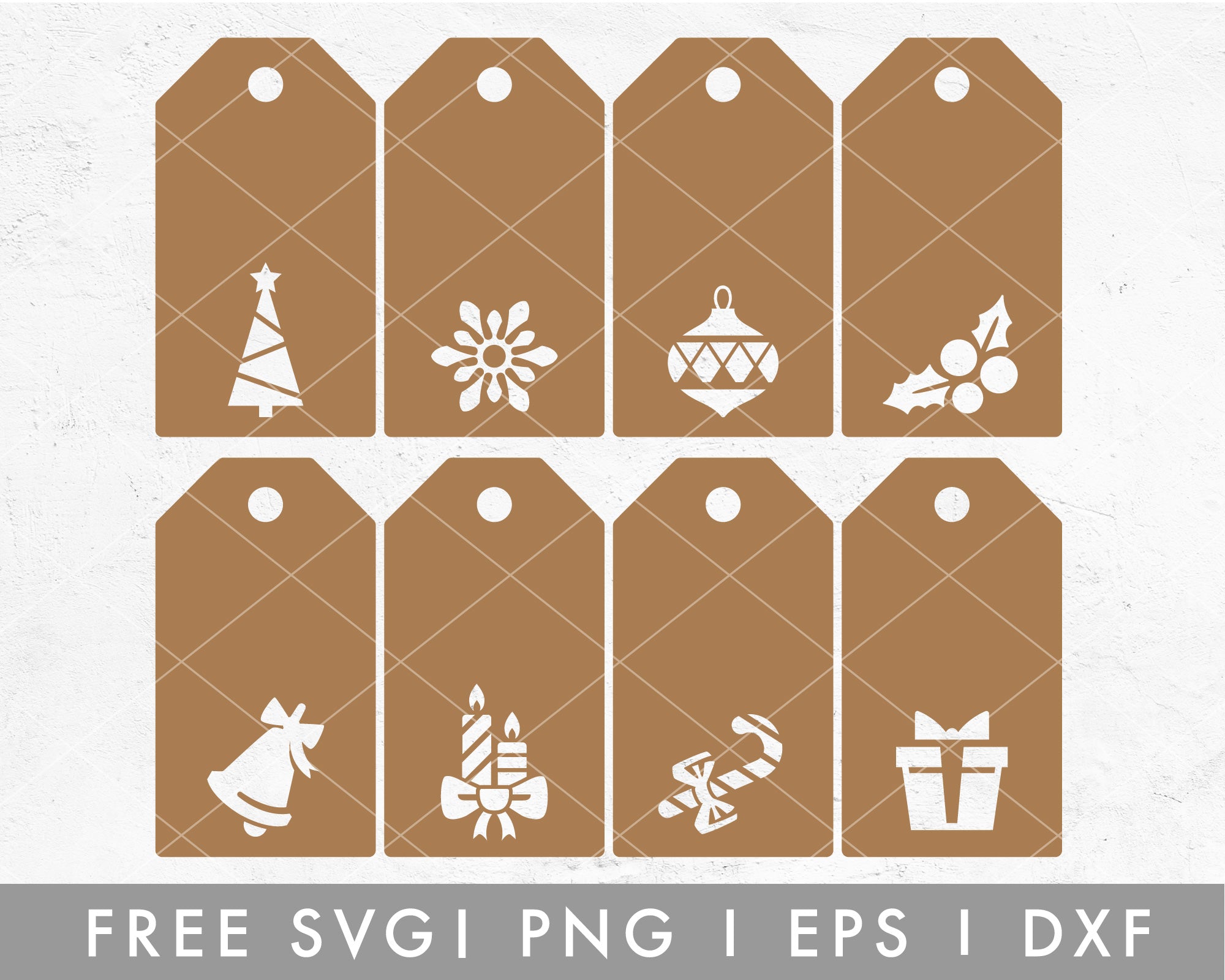 Christmas Gift Tags FREE SVG Cut Files