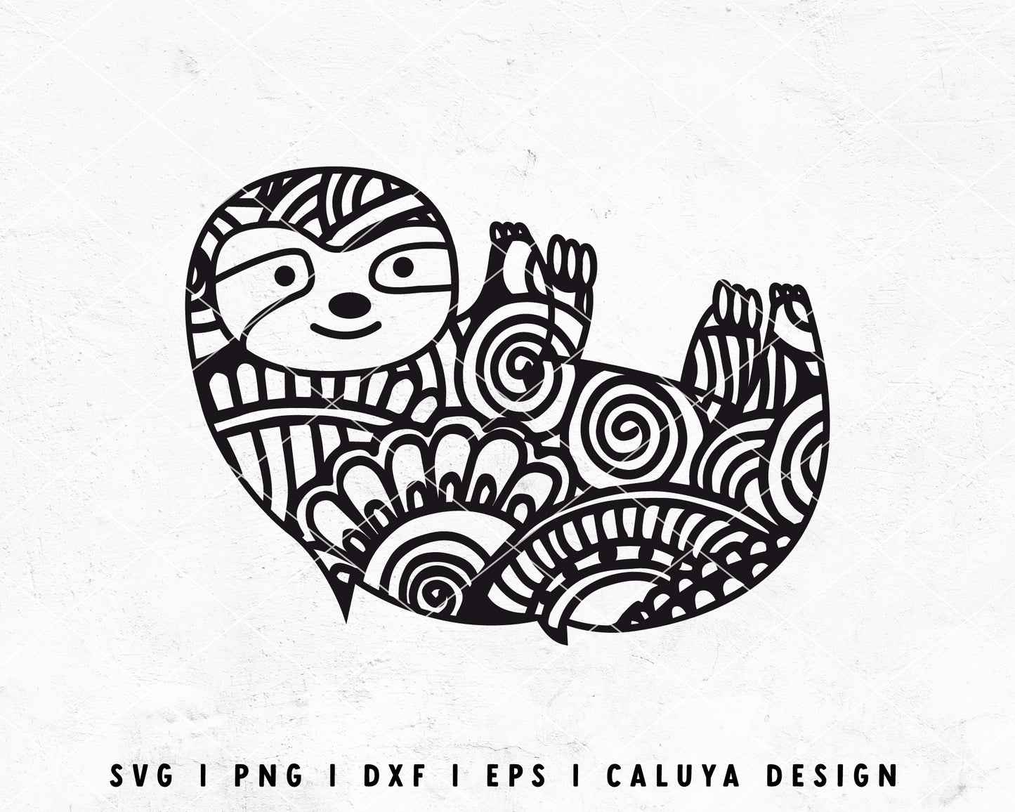 FREE Sloth SVG | Mandala SVG Cut File for Cricut, Cameo Silhouette | Free SVG Cut File