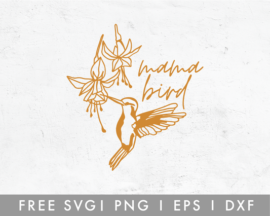FREE Mama Bird SVG