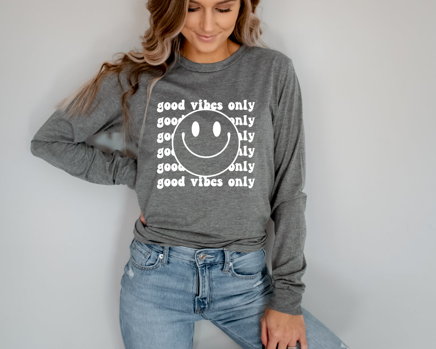 Retro Smiley & Good Vibes Only SVG Cut File Mini Bundle for Cricut, Cameo Silhouette | Hippies, Groovy Quotes Cutting File