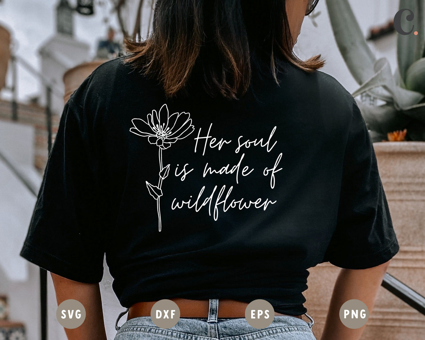 Wildflower Quote SVG Bundle | Cut File for Cricut, Cameo Silhouette | Inspirational Quote SVG