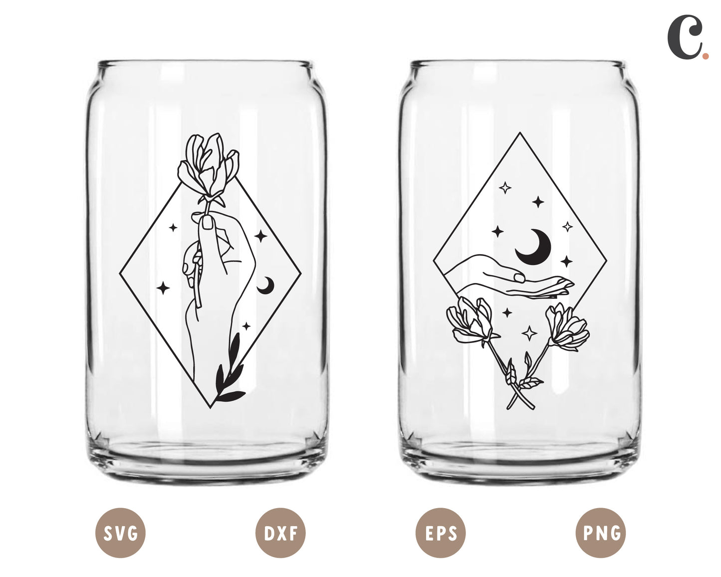 Bohemian Mystic SVG Bundle | Wildflower SVG | Boho Arch SVG