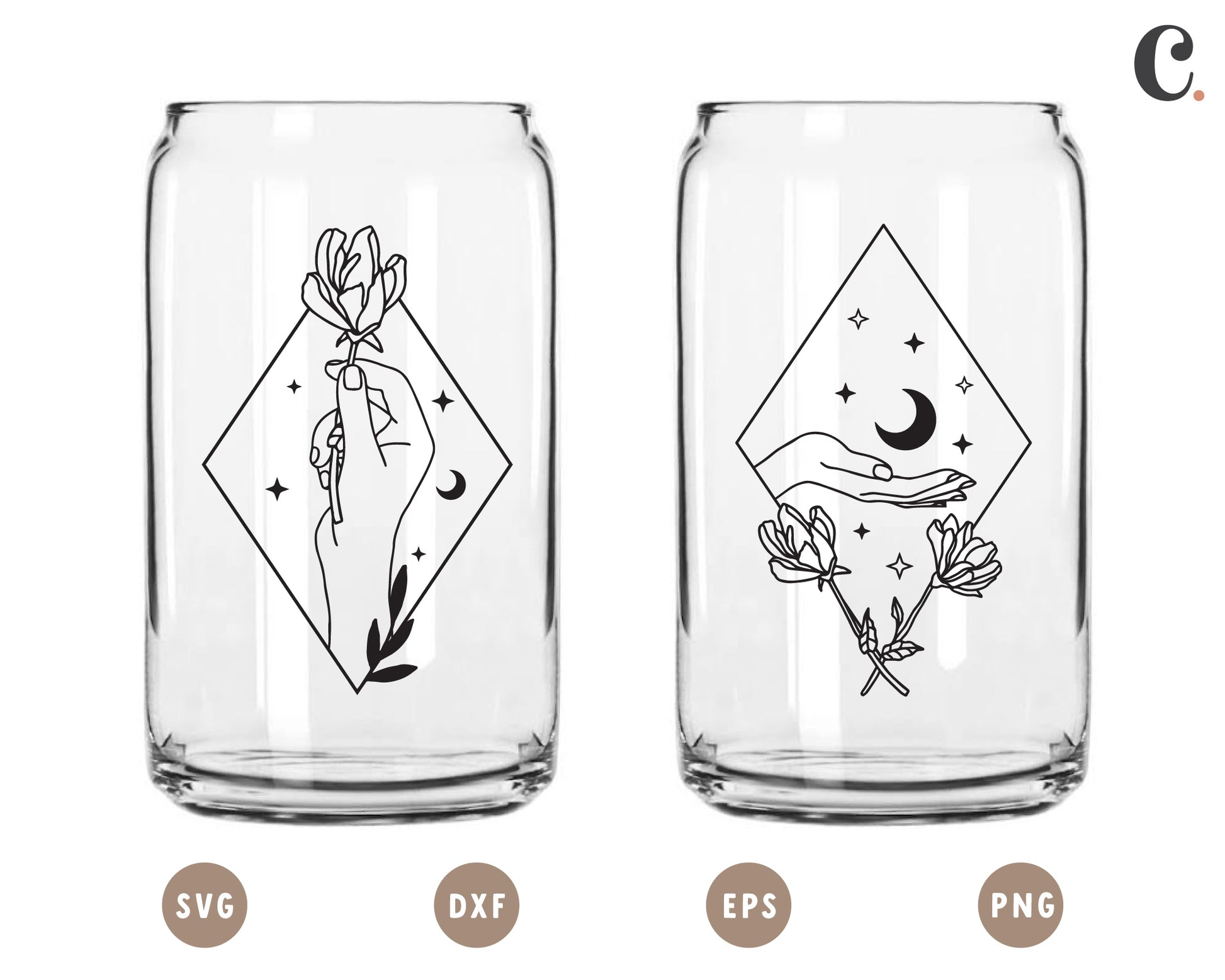 Bohemian Mystic SVG Bundle | Wildflower SVG | Boho Arch SVG