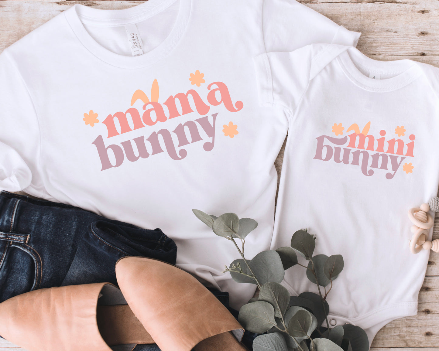 Mama Bunny SVG, Mini Bunny SVG, Easter Bunny SVG