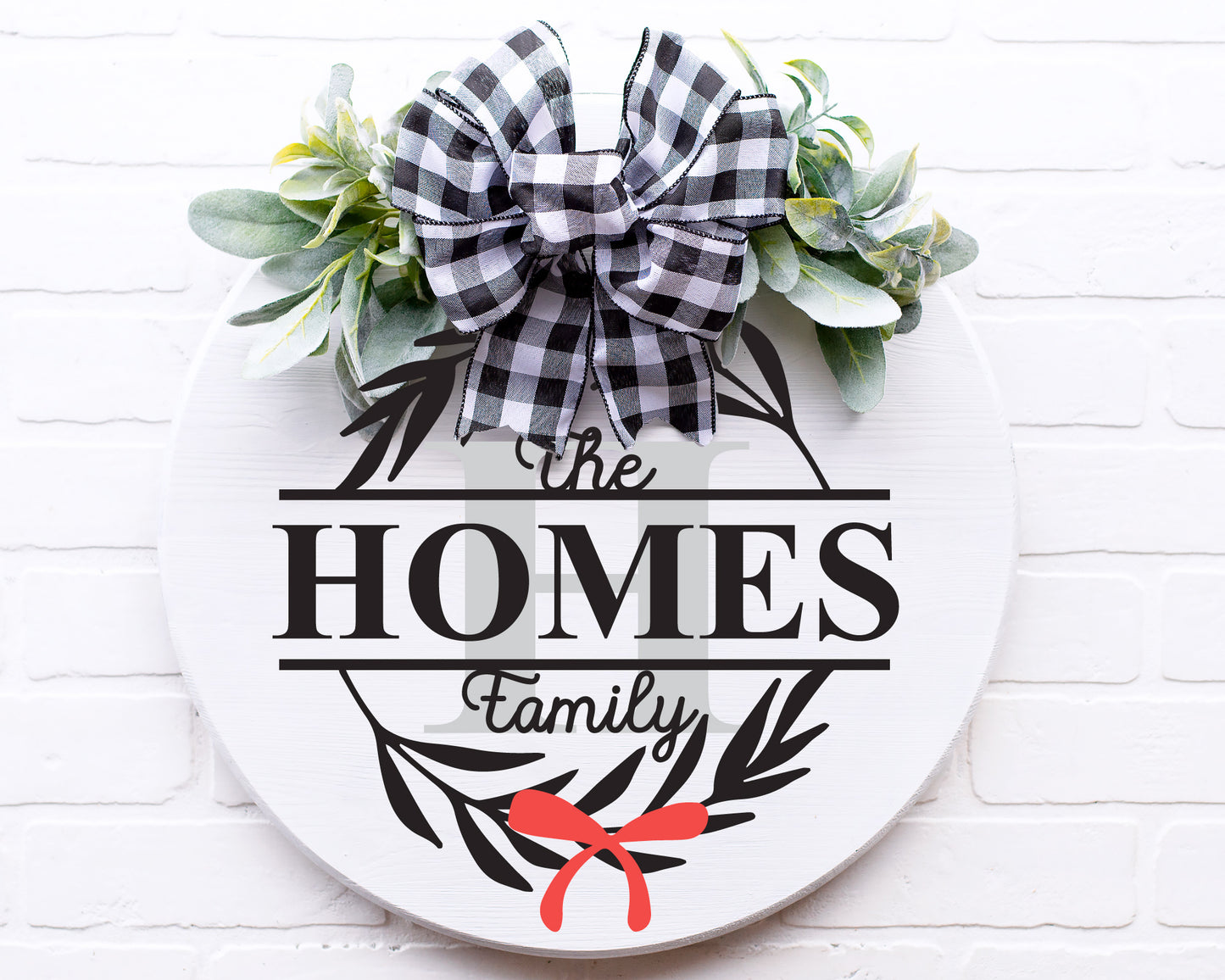 Classic Holiday Family Sign Making Monogram SVG Bundle For Cricut, Cameo Silhouette