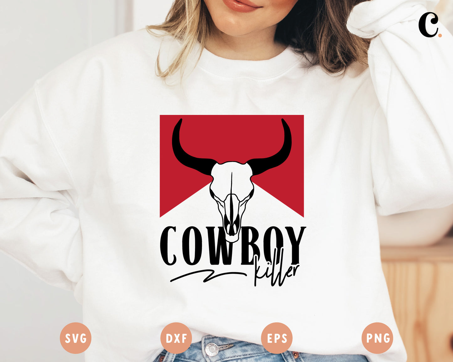 Cowboy Killer SVG Cut File for Cricut, Cameo Silhouette | Texas, Dallas Cowgirl SVG, sublimation