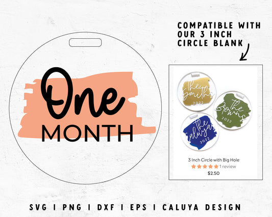 FREE Birth Milestone SVG | Baby Shower Gift SVG Cut File for Cricut, Cameo Silhouette | Free SVG Cut File