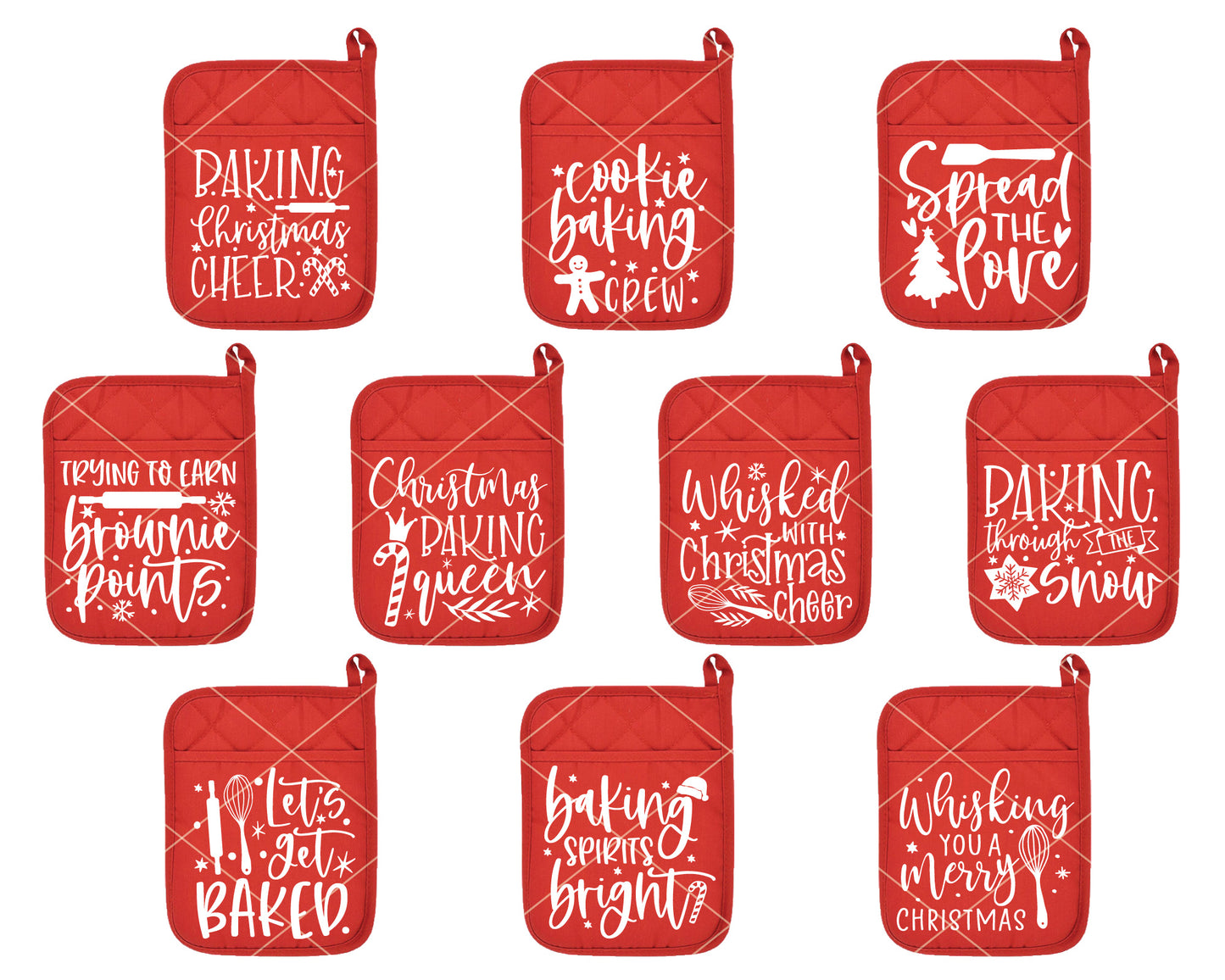Christmas Pot Holder Making SVG Bundle