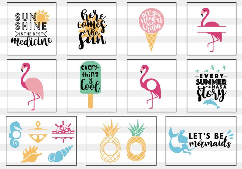 Summer Theme SVG Bundle | 40 Pack