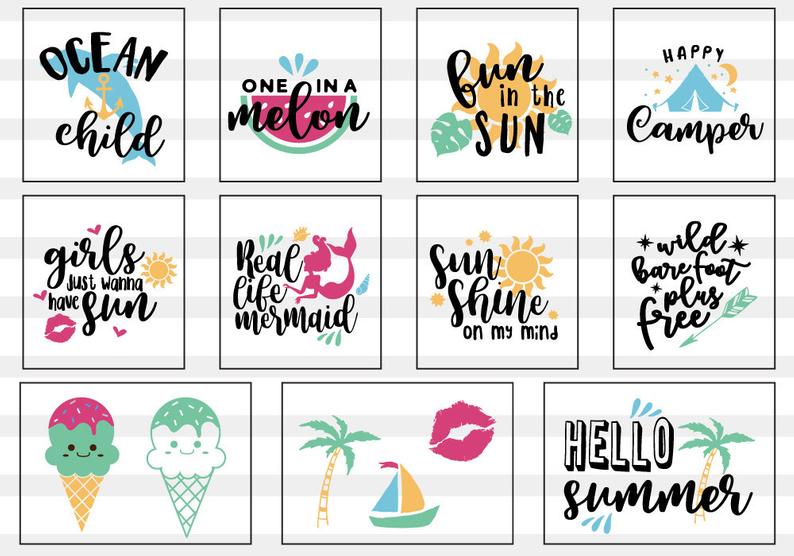 Summer Theme SVG Bundle | 40 Pack