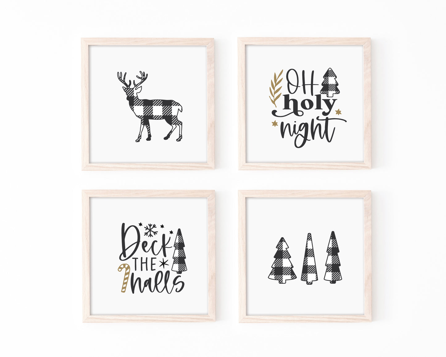 Christmas Plaid Themed SVG Bundle