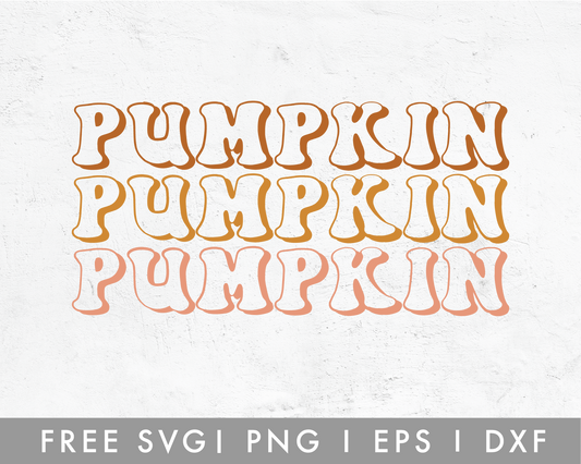FREE Pumpkin Retro SVG