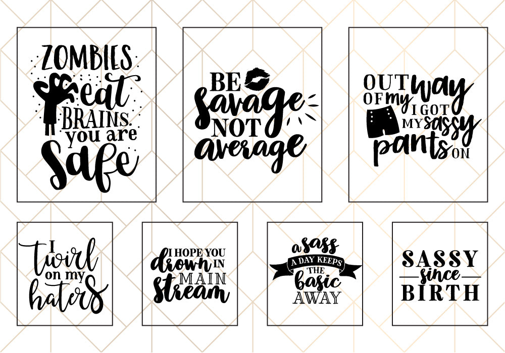 Sassy Quote SVG Bundle | 30 Pack