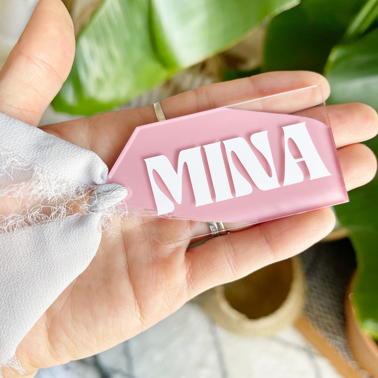 Tag Shaped Blank Acrylic