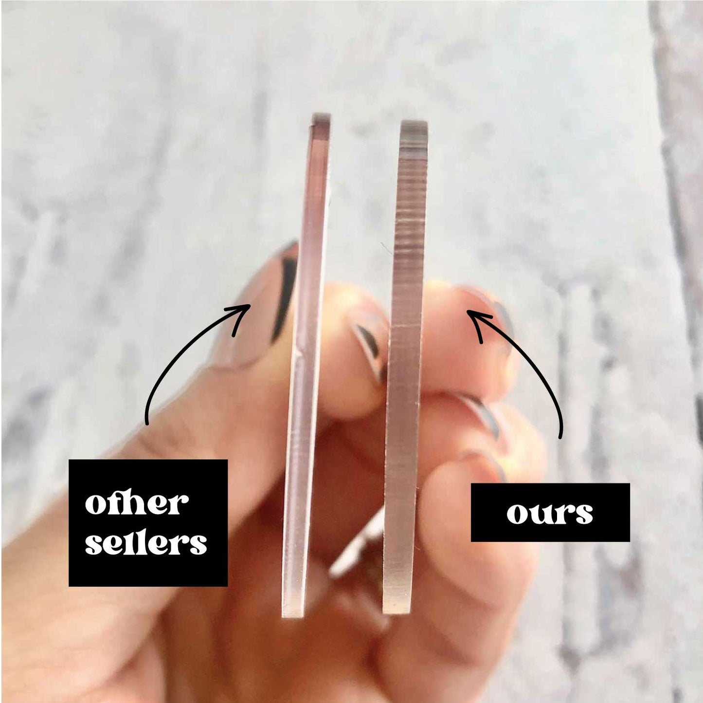 Boho Rainbow Blank Keychain