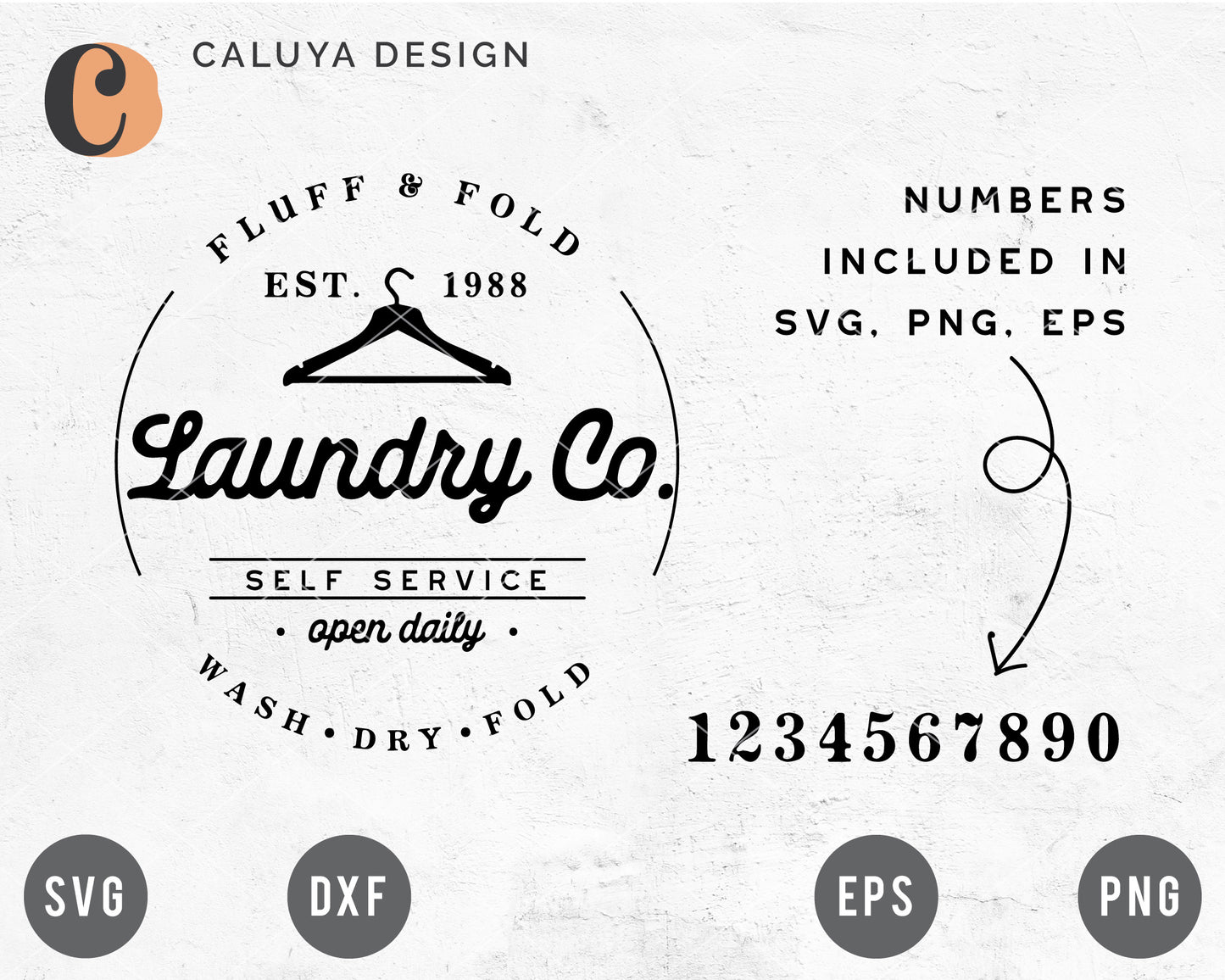 Circle Laundry Sign Making SVG
