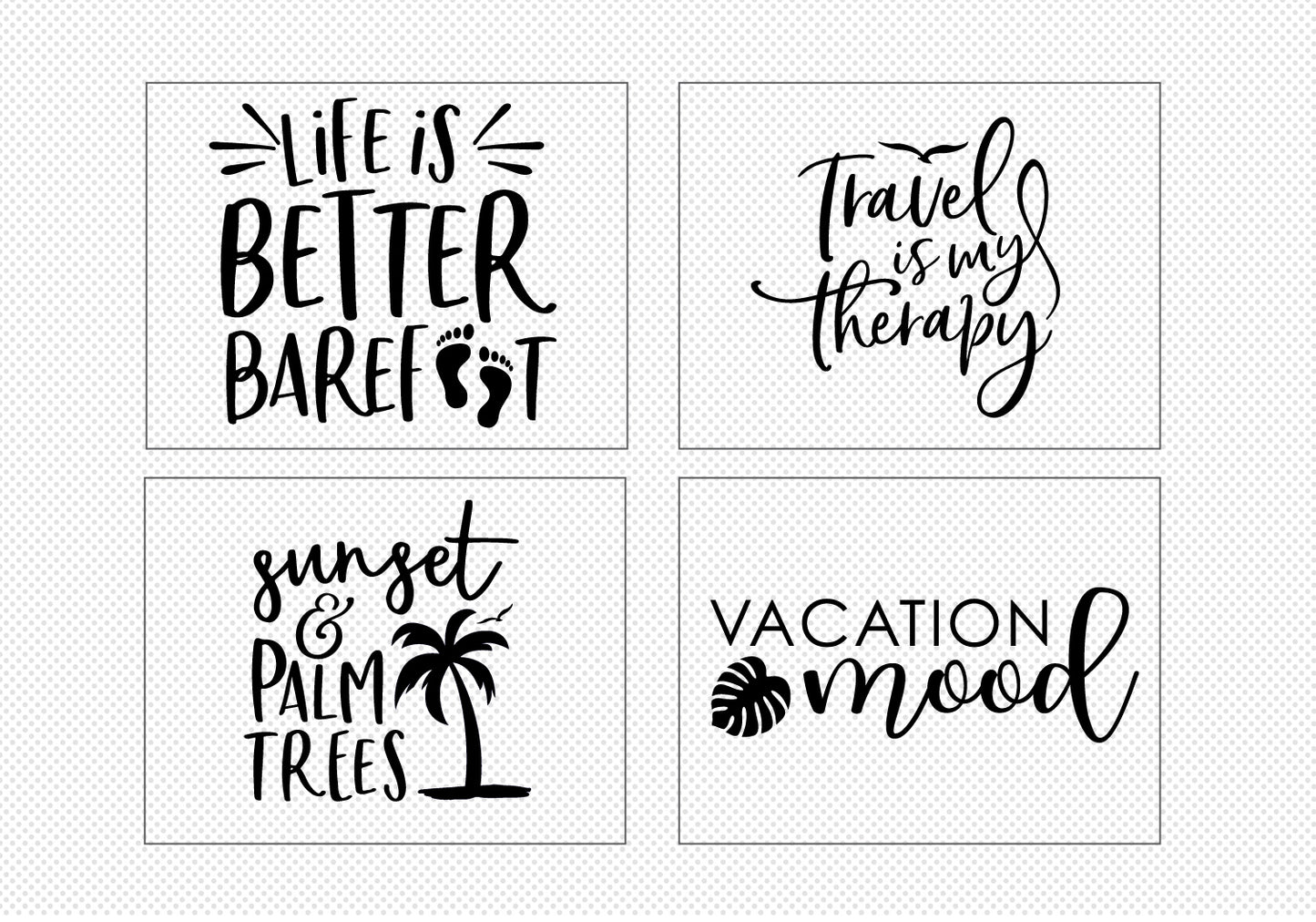 Vacay Quotes SVG Bundle | 20 Pack