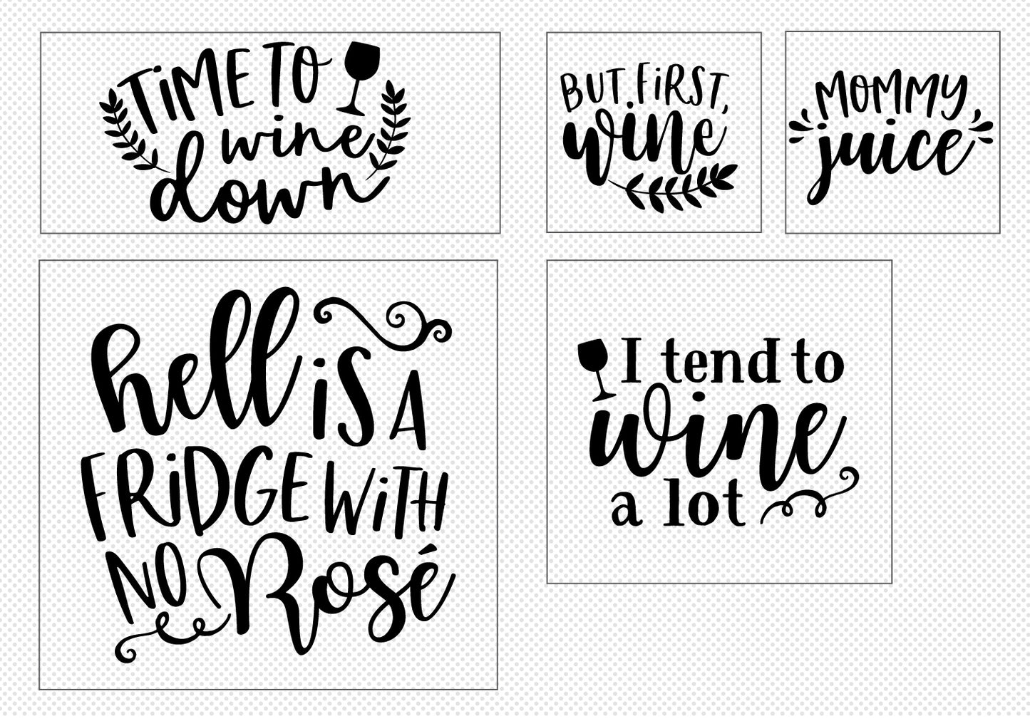 Wine Lover Quote SVG Bundle | 25 Pack