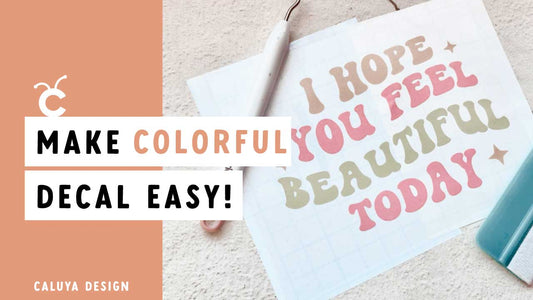 Make Colorful Vinyl Decal With Cricut | Step-By-Step Tutorial