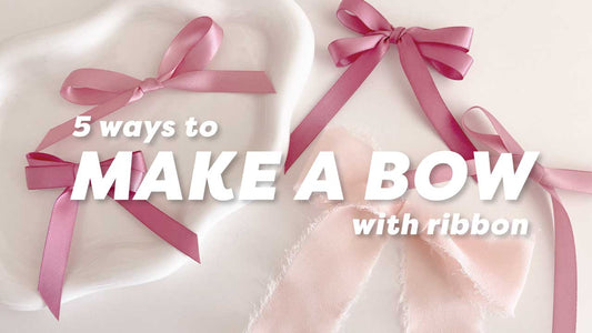 How To Make a Bow with Ribbon | 5 Ways 🎀