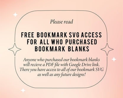 Bookmark Template SVG | Line Art SVG
