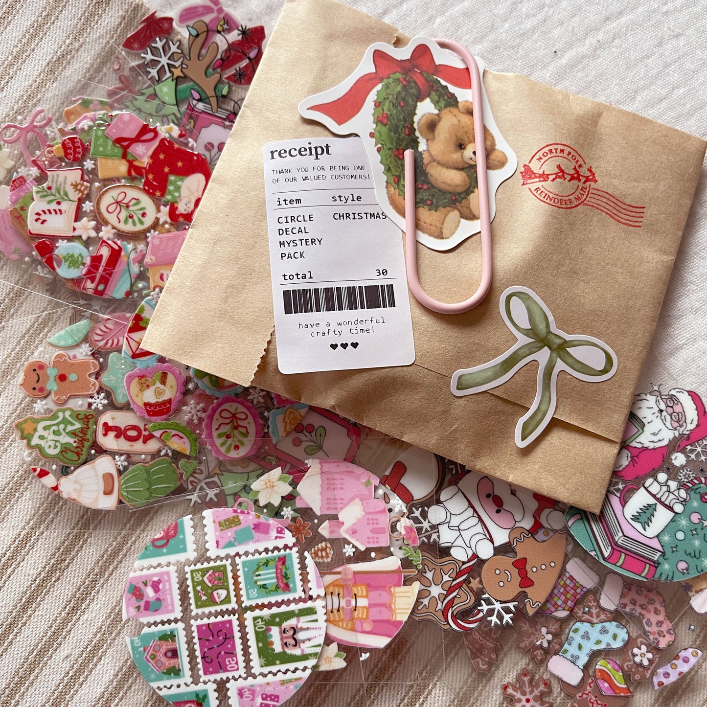 Mystery Pack| [ Double Sided ] Christmas UV DTF Decal