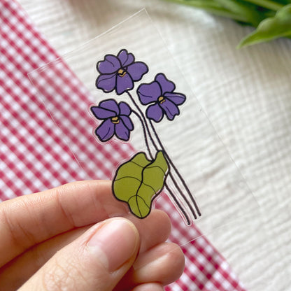 [ Double Sided ] UV DTF Transfer | Birth Month Flower