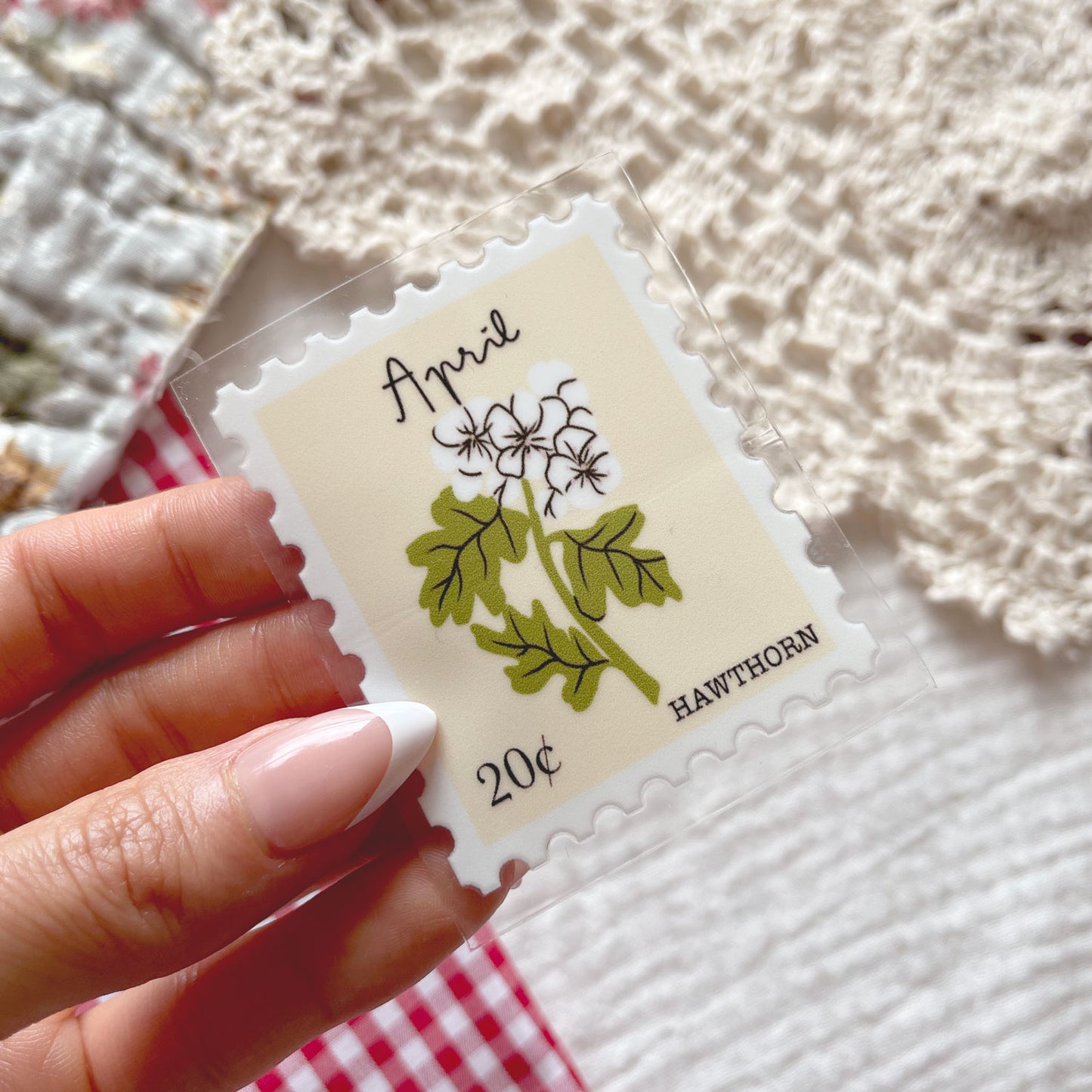 [ Double Sided ] UV DTF Transfer | Birth Month Flower Stamp