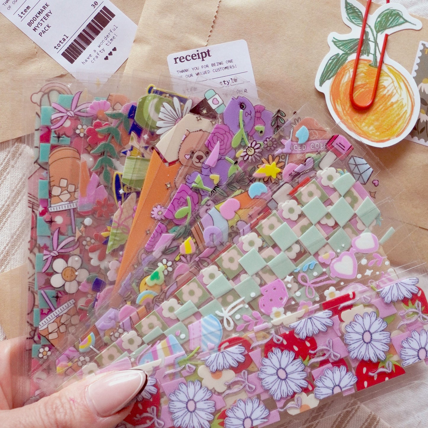 Mystery Pack | 30 pc Bookmark Decals