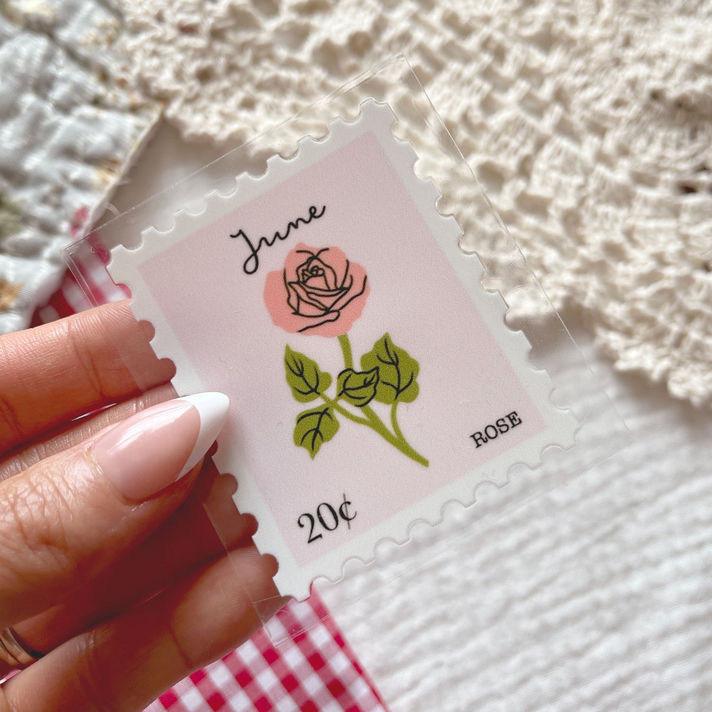 [ Double Sided ] UV DTF Transfer | Birth Month Flower Stamp