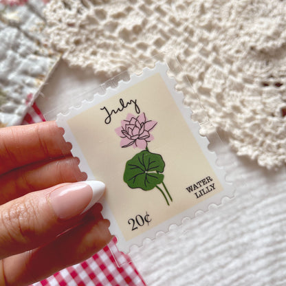 [ Double Sided ] UV DTF Transfer | Birth Month Flower Stamp