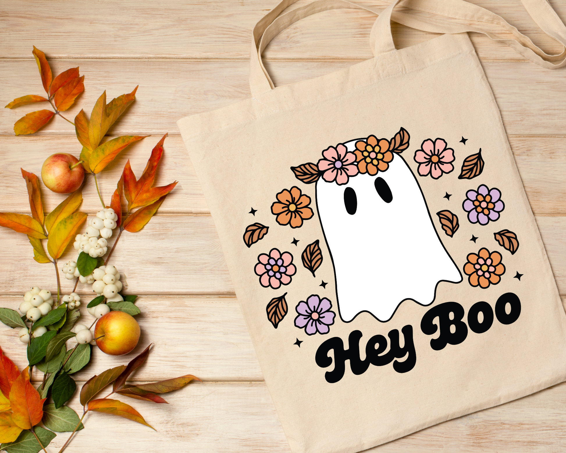 FREE Flower Crown Ghost SVG | Boo Ghost SVG