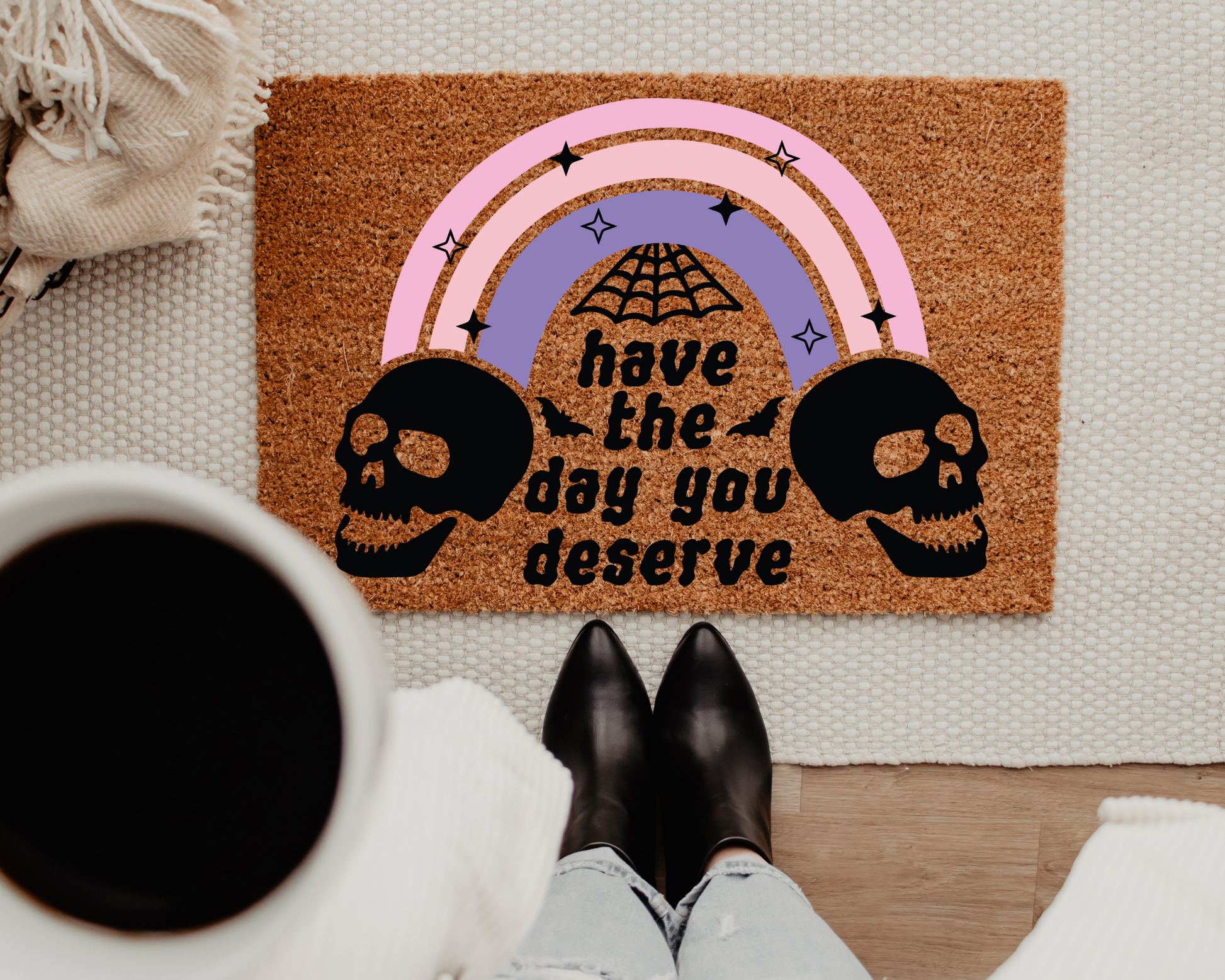 FREE Skull Rainbow SVG | Halloween Rainbow SVG For Sticker Making, shirt making, decal making with Cricut