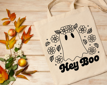 FREE Flower Crown Ghost SVG | Boo Ghost Outline SVG