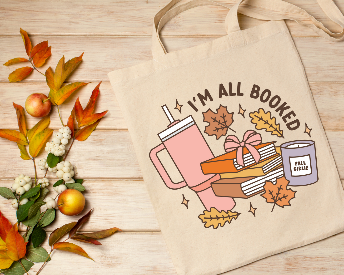 FREE I'm All Booked SVG | Fall Book SVG