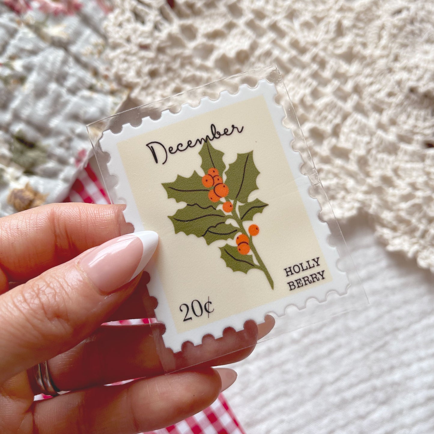 [ Double Sided ] UV DTF Transfer | Birth Month Flower Stamp