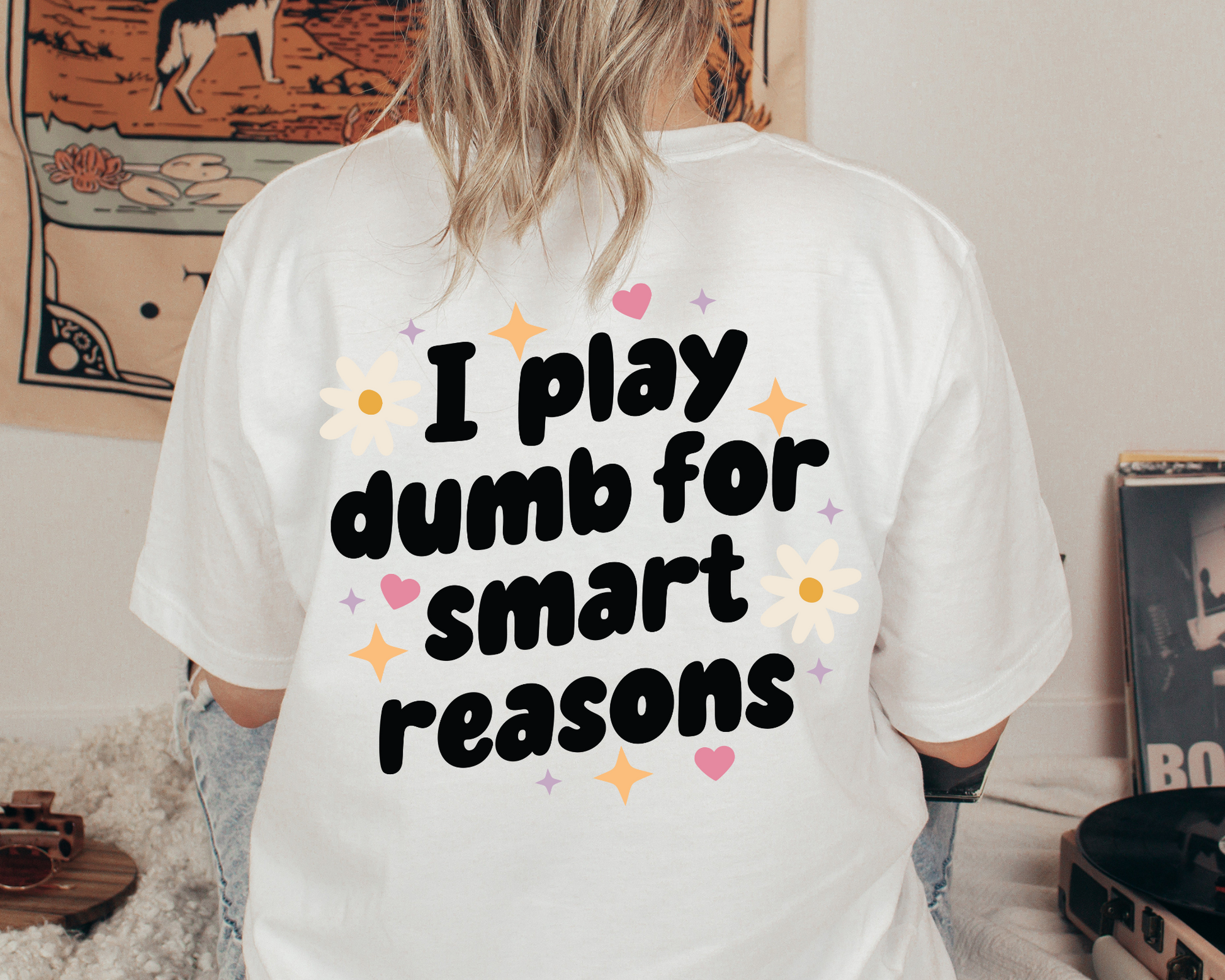 FREE I Play Dumb For Smart Reasons | Funny Quote SVG | Free SVG for Cricut, y2k design SVG
