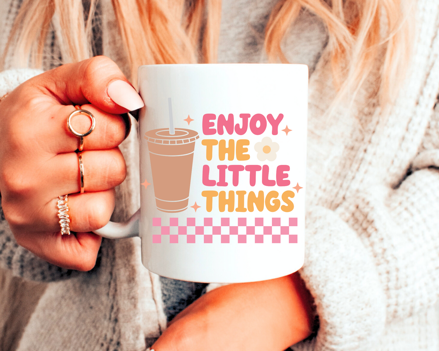 FREE Enjoy The Little Things SVG | Iced Coffee SVG