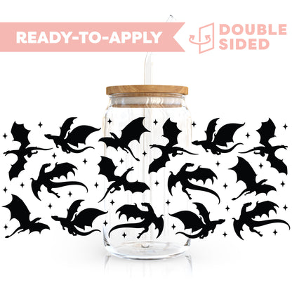 [ Double Sided ] 16oz Cup UV DTF Decal | Dragon