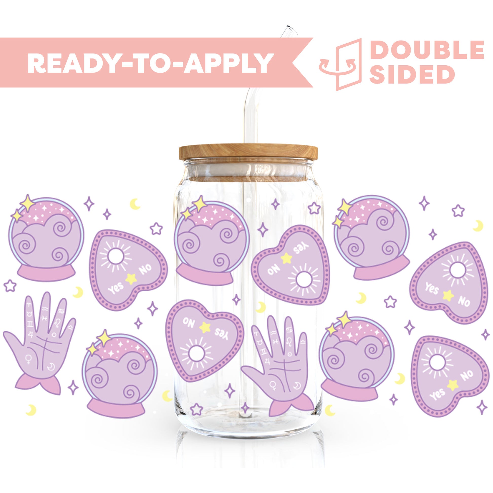 [ Double Sided ] 16oz Cup UV DTF Decal | Magical Witchery