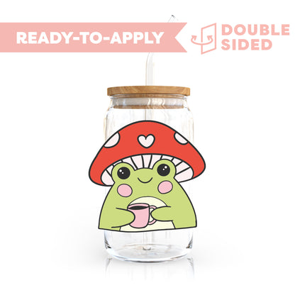 [ Double Sided ] UV DTF Transfer | Froggy & Tea