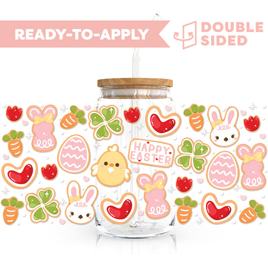 [ Double Sided ] 16oz Cup UV DTF Decal | Happy Easter