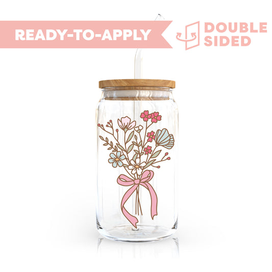 [ Double Sided ] UV DTF Transfer | Flower Bouquet