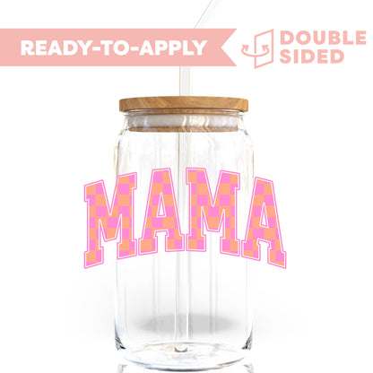 [ Double Sided ] UV DTF Transfer | Pink x Orange MAMA