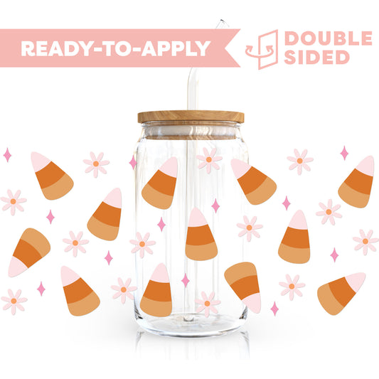 [ Double Sided ] 16oz Cup UV DTF Decal | Candy Corn Obsession
