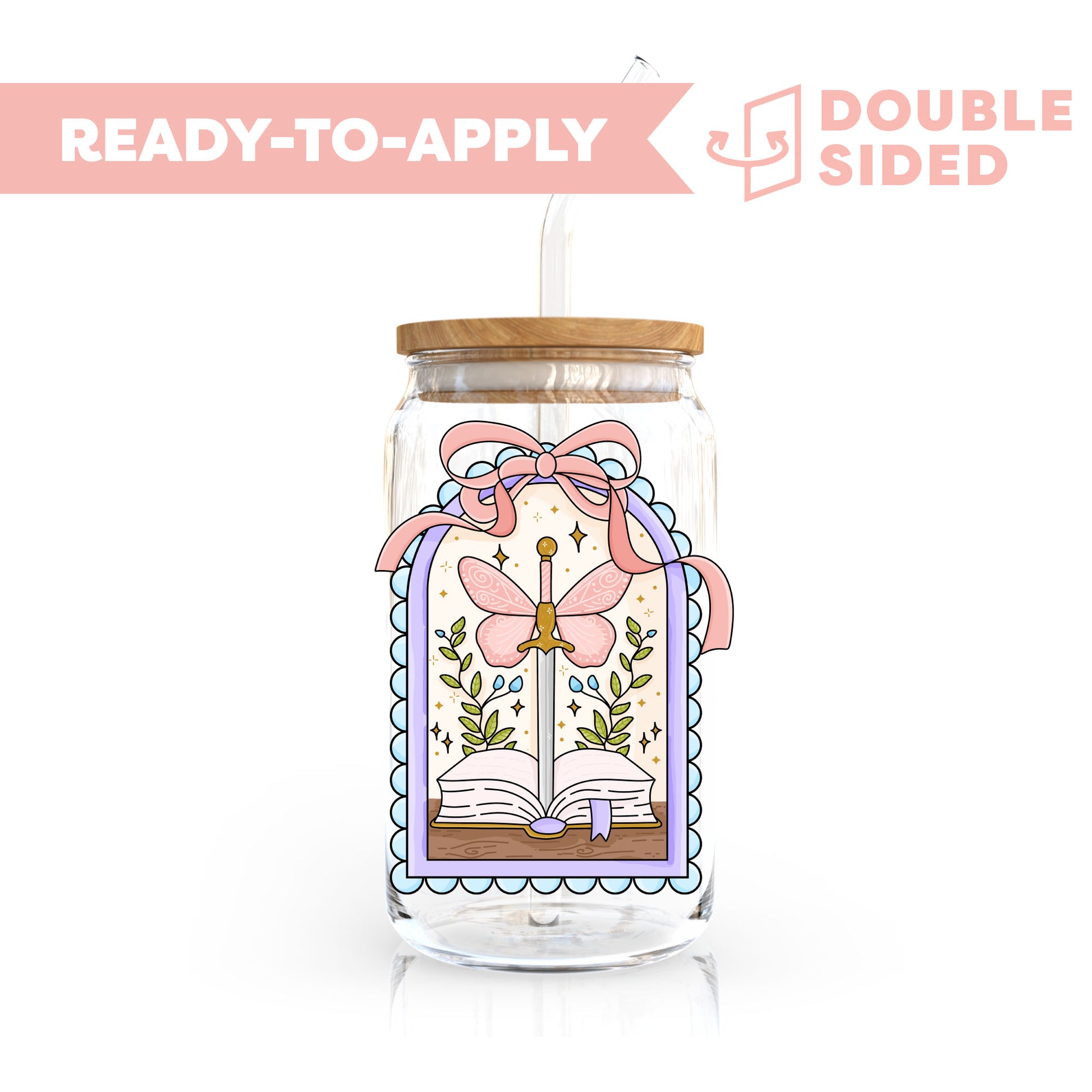 [ Double Sided ] UV DTF Decal | Fantasy Book 🧙‍♂️