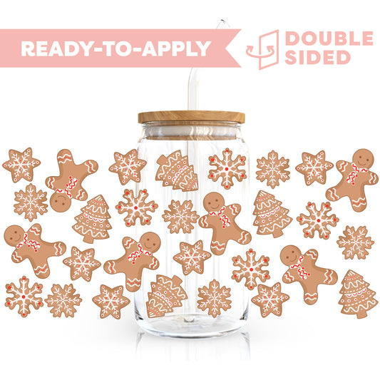 [ Double Sided ] 16oz Cup UV DTF Decal | Treat For Santa